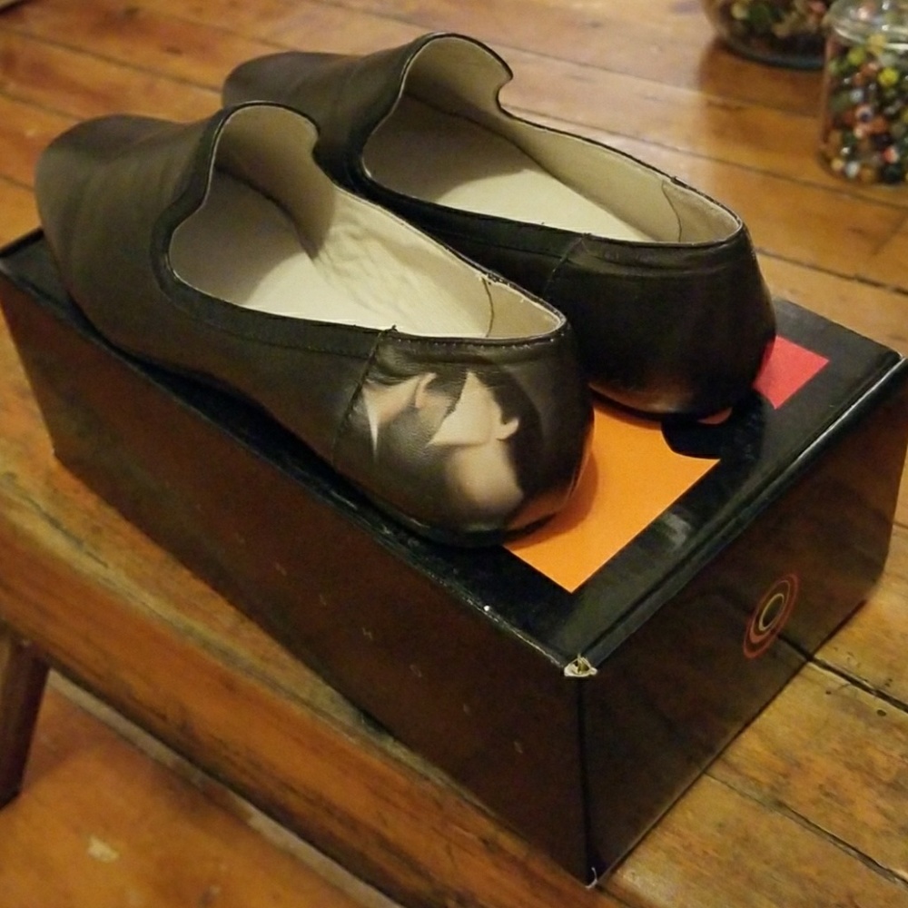 ICON Black Slip-On Ballet Flats